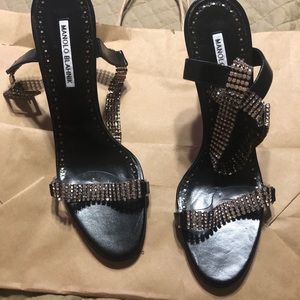 Manolo Blahnik sandals. Lightly worn.